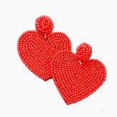 Heart Handmade Beaded Earring