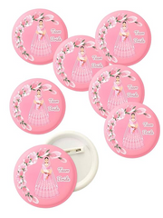 Team Bride Pink Weeding Brooch