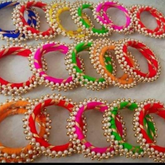 Woman's Beautiful Pearl Bangle Sets