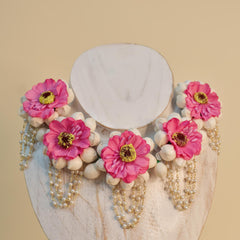 Sunflower Pink Necklace Set