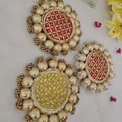 Gotapatti Plate Size 6x6 Inches