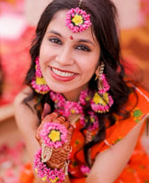 Pink & Yellow Floral Necklace Set