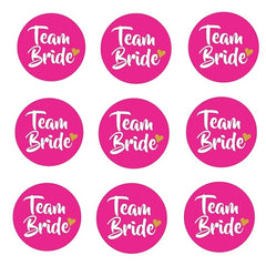 Team Bride Dark Pink Weeding Brooch