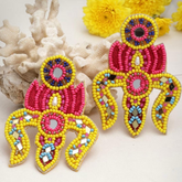 Trishul Beaded Earrings