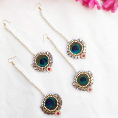 Peacock Feather Maangtika