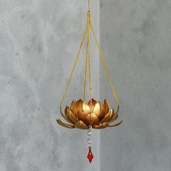 Lotus Metal Hanging Tealight Holders