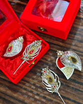 Traditional Tilak Dibbi with Decorative Box – Elegant Kumkum Holder for Pooja & Gifting