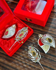 Traditional Tilak Dibbi with Decorative Box – Elegant Kumkum Holder for Pooja & Gifting