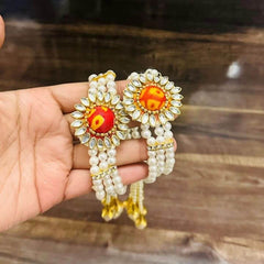 Bandhej Weeding Brooch Bracelate Combo