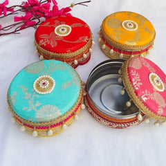 Decorated Ladoo Box Set of 4