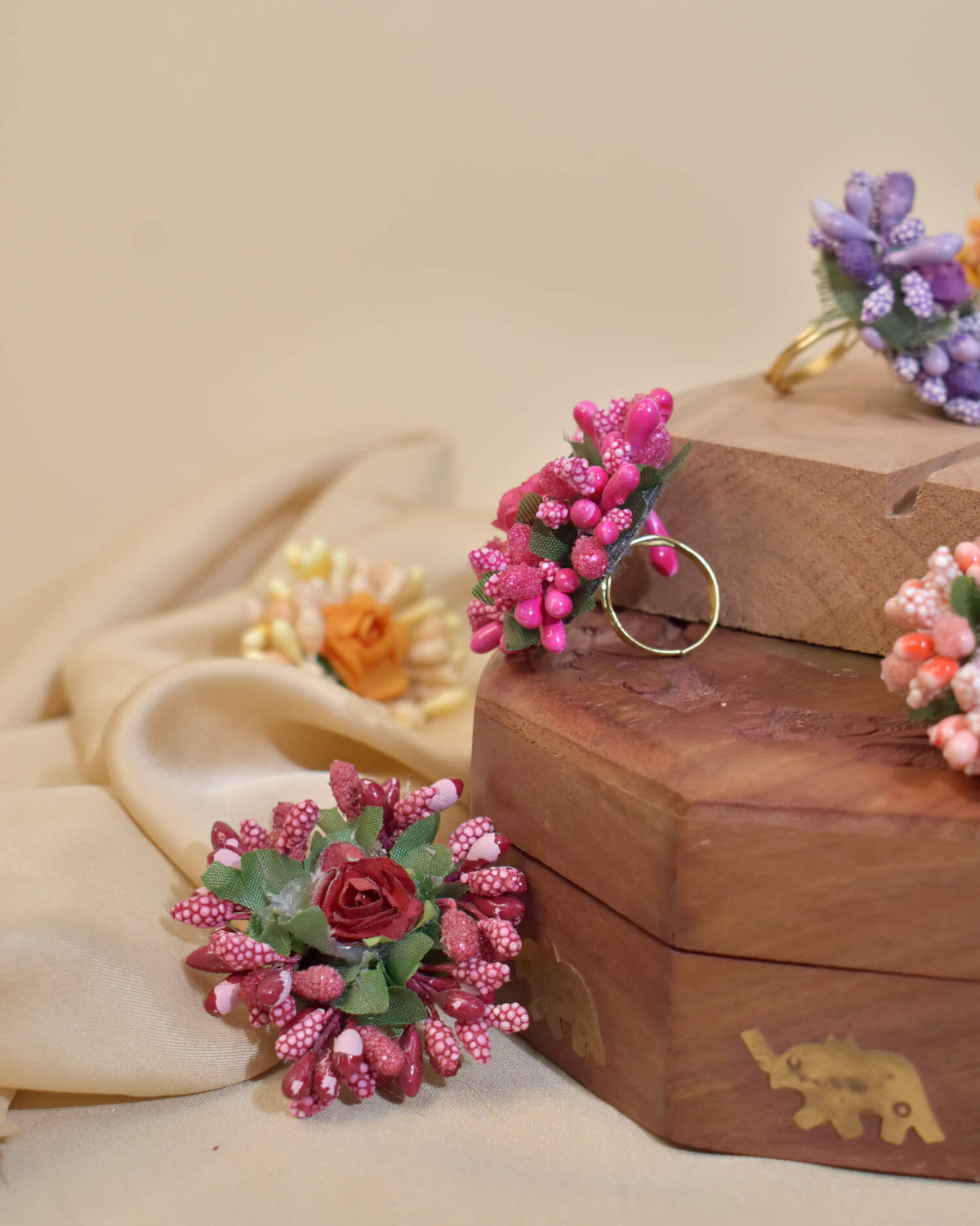 Flower Ring Combo Mix Colour