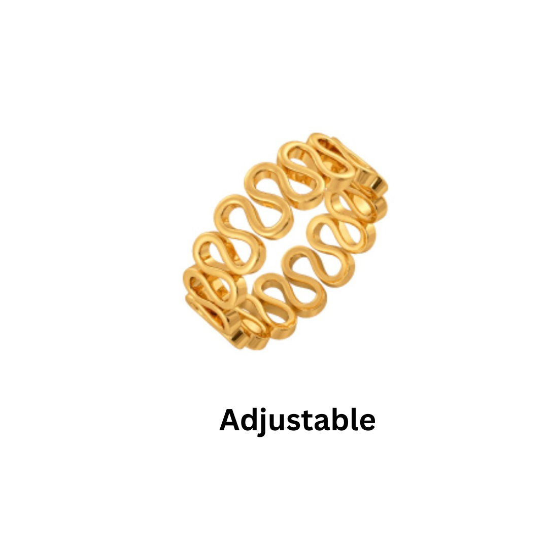 Zig Zag Brass Ring