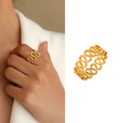 Zig Zag Brass Ring