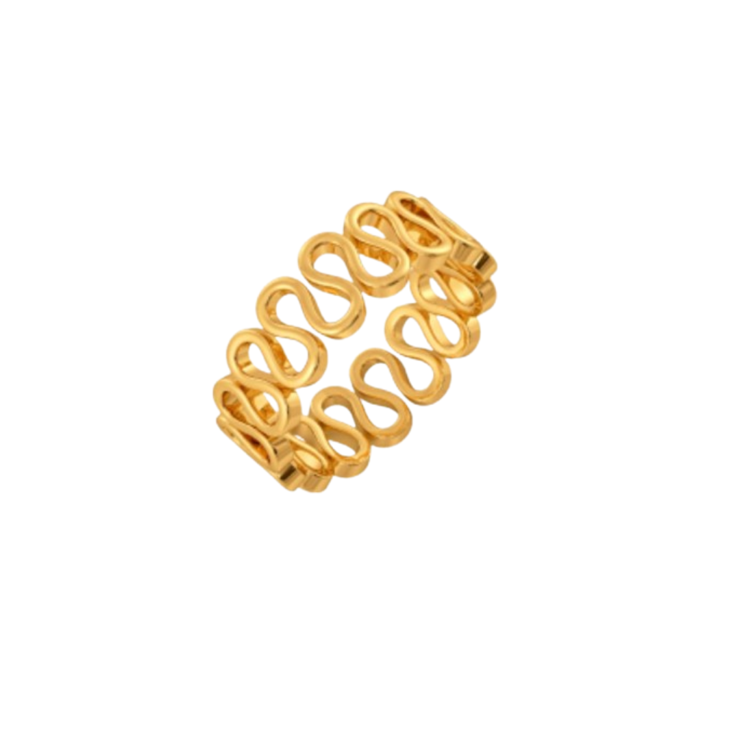 Zig Zag Brass Ring