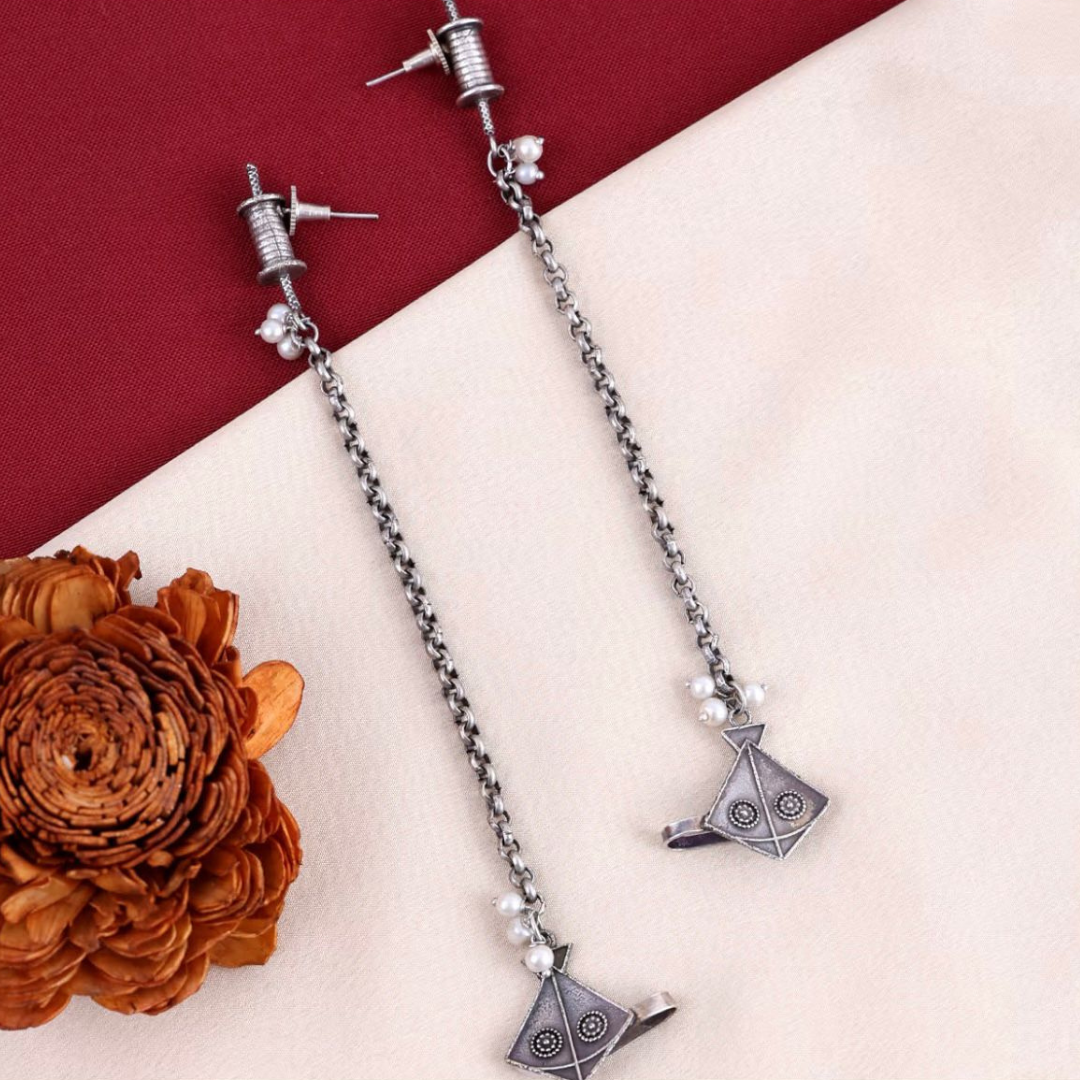 # Kai Po Che Silver Ethnic Boho Style Ear Cuffs