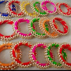 Woman's Beautiful Pearl Bangle Sets