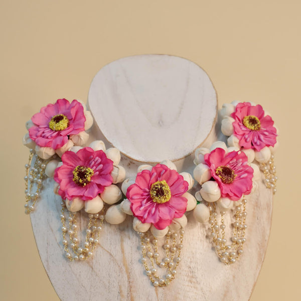 Sunflower Pink Necklace Set