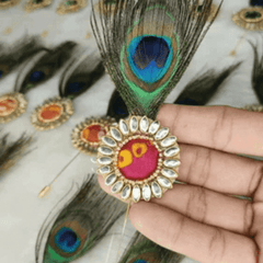 Bandhej Weeding Brooch Bracelate Combo