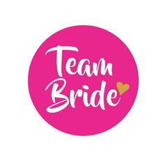 Team Bride Dark Pink Weeding Brooch