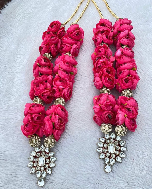 Wedding Varmala Artificial Flower Red