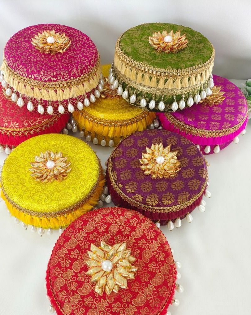 Decorated Ladoo Box Set of 4