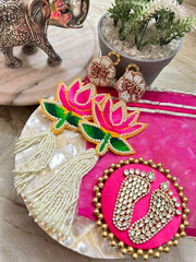 Lotus Shubh-Labh Pair With Lakshmi Charan