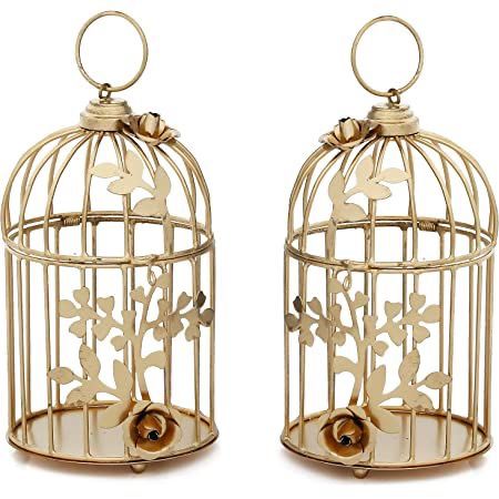 Metal Cage Tealight Holders – Set of 2pc