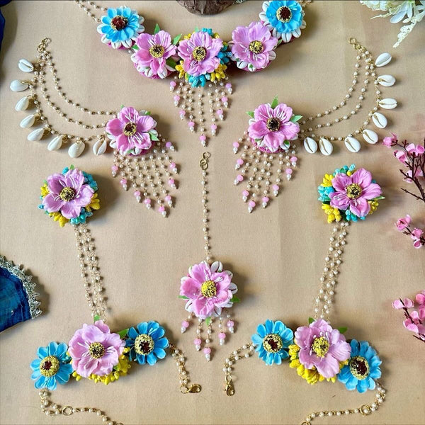 Flower Necklace Set