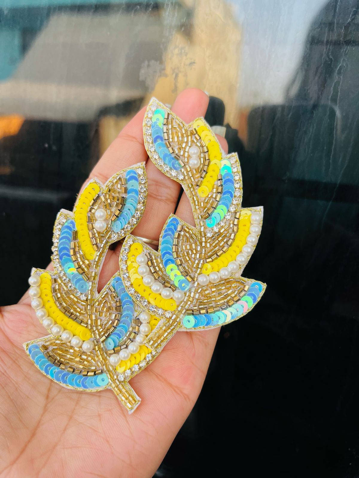 Leafe Beaded Earring