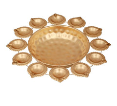 Urli Metal Diya set of 1 pc 8 inches