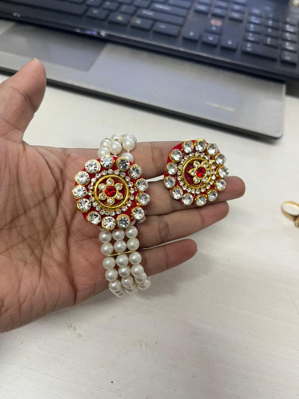 Elegant Pearl Beaded Bracelet with Ring