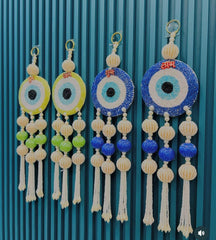 Evil Eye Shubh Labh Wall Hanging – Protective & Auspicious Home Decor for Entrance & Gifting