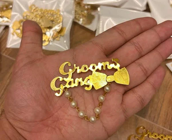 Groom gang Weeding Brooch